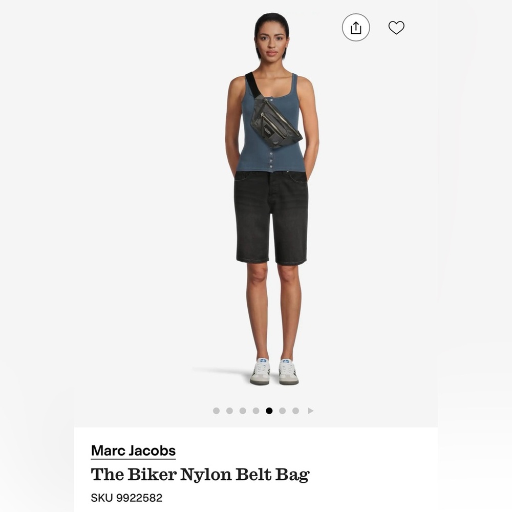 Marc Jacobs Black Nylon Belt Crossbody Bag
